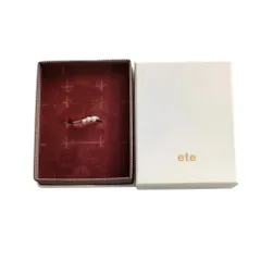 新品同様 ete エテ 925SV パール イヤーカフ ライナーカフ 箱付き ゴールドカラー レディース 古着 中古 USED