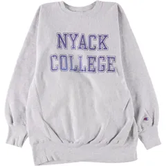 古着 90年代 チャンピオン Champion REVERSE WEAVE リバースウィーブ 刺繍タグ カレッジスウェットシャツ トレーナー USA製/eaa581692