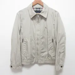 良品 BURBERRY LONDON バーバリーロンドン スイングトップ ジップブルゾン サイズM ベージュ レディース 古着 中古 USED