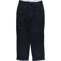 古着 ブルックスブラザーズ Brooks Brothers IRISH LINEN ツータック リネンパンツ スラックス メンズw34相当/eaa582701