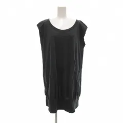 ズッカ zucca ミニワンピース M チャコールグレー系 ラウンドネック ノースリーブ /UO