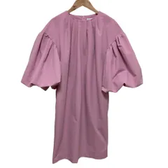 美品 24SS CELFORD セルフォード ベルスリーブコクーンワンピース サイズF ピンク レディース 古着 中古 USED