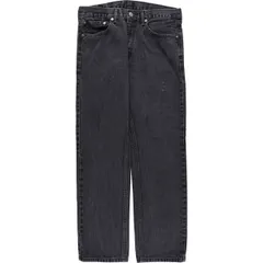 古着 リーバイス Levi's 505 ブラックデニム テーパードデニムパンツ メンズw34相当/eaa583981