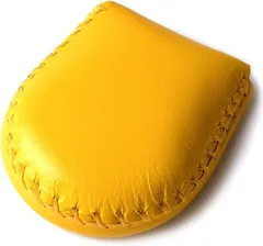 東京下町工房 コインケース 小銭入れ 使いやすい 本皮 コンパクト プレゼント (イエロー,  Small)