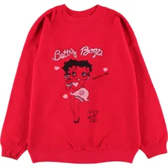 古着 80年代 ヘインズ Hanes 青タグ BETTY BOOP ベティブープ キャラクタースウェットシャツ トレーナー レディースS相当/eaa583973のサムネイル