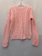 GapKids ピンク ケーブル セーター L(10)