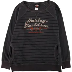 古着 ハーレーダビッドソン Harley-Davidson ボーダー柄 プリントスウェットシャツ トレーナー メンズXL相当/eaa585933のサムネイル