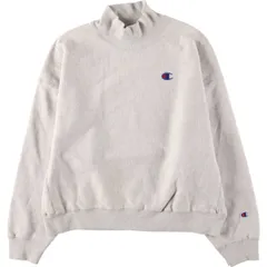 古着 チャンピオン Champion REVERSE WEAVE リバースウィーブ ハイネック ワンポイントロゴスウェットシャツ トレーナー/eaa585938
