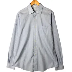 古着 ブルックスブラザーズ Brooks Brothers Est.1818 長袖 ワイドカラー コットンストライプシャツ メンズL相当/eaa585207