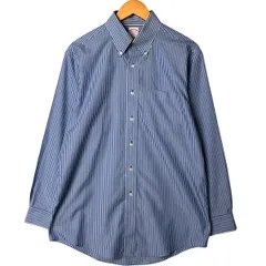 古着 ブルックスブラザーズ Brooks Brothers 346 長袖 ボタンダウンストライプシャツ メンズM相当/eaa585209