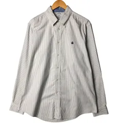 古着 ブルックスブラザーズ Brooks Brothers REGENT 長袖 ボタンダウンストライプシャツ メンズL相当/eaa585225
