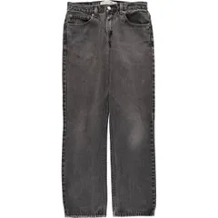 古着 リーバイス Levi's 505 REGULAR FIT ブラックデニム テーパードデニムパンツ メンズw32相当/eaa585635