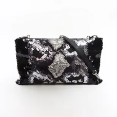 Miu Miu ミュウ ミュウ ショルダーバッグ スパンコール クラッチバッグ チェーン【中古】