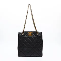 CHANEL シャネル ショルダーバッグ キャビアスキン トート 3番台 チェーン 1994-1995【中古】