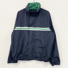 古着 used　NAUTICA　ノーティカ　ナイロンジャケット　ロゴ刺　紺　ネイビー　XLサイズ