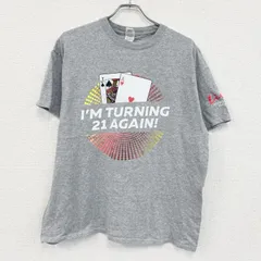 古着 used　GILDAN　ギルダン　半袖両面プリントTシャツ　グレー　XLサイズ