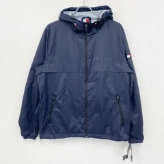 古着 used　TOMMY HILFIGER　トミーヒルフィガー　フルジップナイロンジャケット　紺　ネイビー　Lサイズ