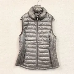 古着 used　TOMMY HILFIGER　トミーヒルフィガー　中綿ベスト　ハイネック　シルバー　Sサイズ