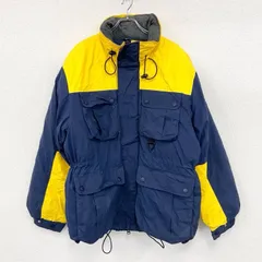 古着 used　TOMMY HILFIGER　トミーヒルフィガー　フルジップダウンジャケット　バイカラー　紺　ネイビー　Lサイズ