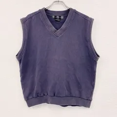 古着 used　00s　NIKE GOLF　ナイキゴルフ　コットンニットベスト　ヴィンテージ　紺　ネイビー　Lサイズ