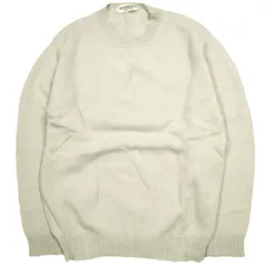 SOVEREIGN ソブリン スコットランド製 Crew Neck Sweater ウールクルーネックニット 1113-643-4671 42 Ivory セーター UNITED ARROWS 定価55,000円 トップス g24236