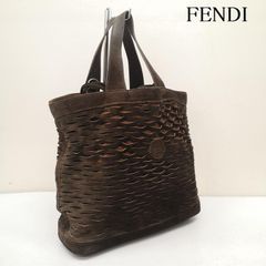 正規品】FENDI フェンディ セレリア リンダ ハンドバッグ 保存袋 茶系
