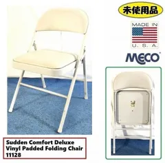 ☆MECO 折り畳みイス オフィス パイプ椅子 1脚 ミーティングチェア 11128 会議室 カフェ ダイナー ガレージ (180) ☆HL3AK-3