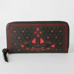 新品 ヴィヴィアン ウエストウッド Vivienne Westwood 長財布 ブラック/レッド