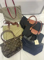 N 処分価格【ヴィンテージ】再掲 レディース トートバッグ 6点セット Longchamp Russet christian olivier クリスチャンオリビエ ロンシャン トートバッグ