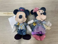 【タグ付き】 ファンタジースプリングスホテル　ぬいぐるみバッチ　ミッキー&ミニー