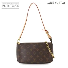 新品同様 ルイ ヴィトン LOUIS VUITTON モノグラム ポシェット アクセソワール 2way ハンド ショルダー バッグ ブラウン M82766 90307072