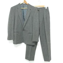美品 renoma レノマ テーラードジャケット スラックスパンツ スーツ セットアップ サイズ44 グレー メンズ 古着 中古 USED