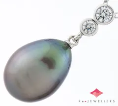 ミキモト ドロップ 黒蝶真珠(南洋真珠)   ペンダント・ネックレス