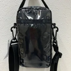 8675　LeSportsac レスポートサック　MINI PHONE CROSSBODY　ミニフォンクロスボディ　COASTAL NIGHT　ブラック　黒　レディース　2way　軽量　ミニ　小さめ　スマホショルダーバッグ　ショルダーバッグ