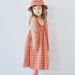 《新品》トップス付きギンガムチェックワンピース 80～120サイズ p.premier 子供服 P117015