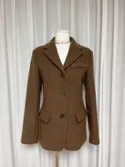 ブラウン ウールジャケット 秋ジャケット