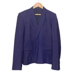 良品 LAD MUSICIAN ラッドミュージシャン テーラードジャケット サイズ44 ネイビー メンズ 古着 中古 USED