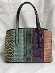コーチ COACH ハンドバッグ チャーリーキャリーオール28 51334 マルチ エキゾチックレザー トートバッグ 【ショルダーベルト無】A11291 S