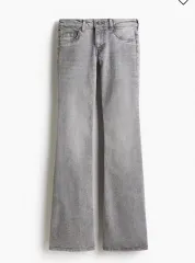 H&M ローライズ フレア ジーン デニム グレー パンツ H&M ブーツカット