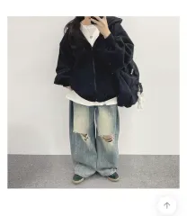 両面起毛 ジップアップ フーディー ブラック