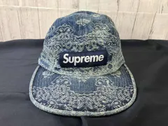 25ss Supreme シュプリーム USA製 Bandana Jacquard Denim Camp Cap バンダナジャカードデニムキャンプキャップ デニム 総柄