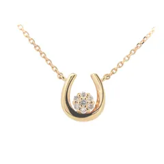 カナルヨンドシー Canal4℃ ダイヤモンド ネックレス 馬蹄モチーフ K18PG(18金 ピンクゴールド) 質屋出品