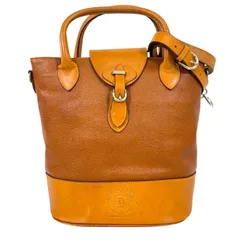 【希少・美品】DAKOTA  ダコタ レザー 本革  2way ショルダーバッグ ハンドバッグ ブラウン 茶色 シルバー金具 メンズ レディース ユニセックス 鞄 カバン 斜め掛け 肩掛け