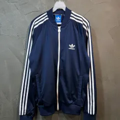 XL アディダス Adidas SUPERSTAR ネイビートラックジャージ