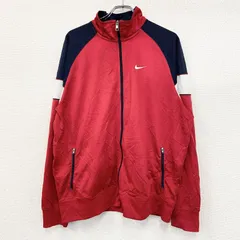 古着 used　NIKE　ナイキ　トラックジャケット/ジャージ　赤　レッド　XXLサイズ