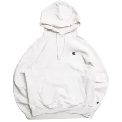 Champion リバースウィーブ プルオーバーパーカー Mサイズ ホワイト