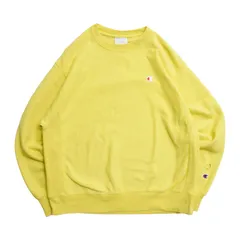 Champion リバースウィーブ イエロー 無地 スウェット Lサイズ