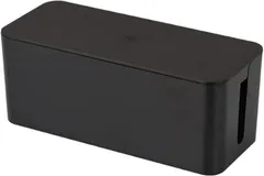 YourKit ケーブルボックス 配線隠し コード収納 コンセント整理 電源タップ対応 大容量 (ブラック,  M)