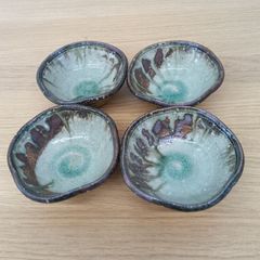 美品 小判皿 大・小 笑和 司陶器 青釉 萬古焼 陶器 2セット - メルカリ