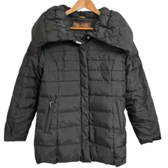 美品 BALMAN バルマン ビッグカラー ダウンコート サイズM ブラック レディース 古着 中古 USED
